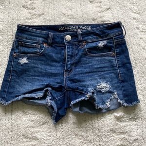 American eagle midrise jean shorts